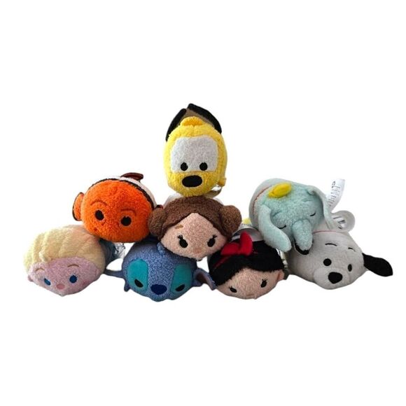 Disney Tsum Tsum Mini 3.5" Stackable Plush Bundle Of 8 - Picture 1 of 3